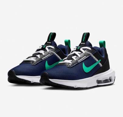  Nike Air Max Women's Outdoor Sports Shoes, Retro Style, Shock Absorption, Comfortable, Visible Air Cushion, Navy Blue, DH9393-402