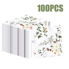 100/60/20 chiếc khăn giấy in hình dùng một lần kích thước 13 * 13 inch, giấy trang trí tiệc, sinh nhật, tiệc cưới, họp mặt gia đình, trang trí nhà hàng, v.v. - Xem 2
