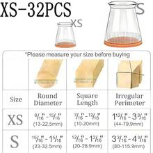 16/20/32 件装家具腿套 - 防刮地板保护套,透明棕色,椅子腿套 - 家具护理 - 防刮降噪,无需电源,无需电池,可重复使用,经久耐用,适用于家庭办公室 - 多色 - 查看 10
