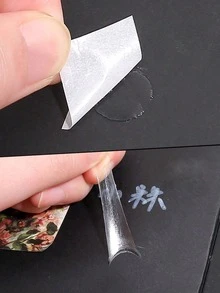 100个/卷 双面胶点，透明气球胶点，可移除胶点，工艺胶点，适用于圣诞节、情人节、万圣节礼物、圣诞装饰 - A-白色 - 查看 4