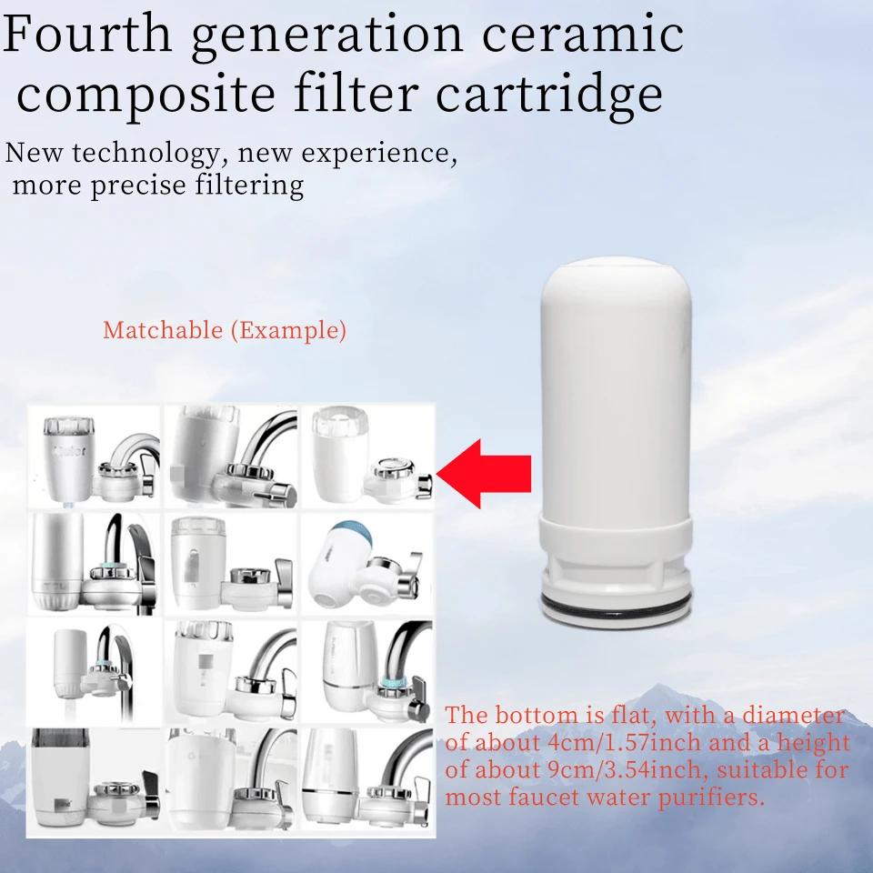 3 pezzi di cartucce filtranti di ricambio per filtro dell'acqua del rubinetto, sistema di filtrazione multi-strato per rimuovere sedimenti, ruggine e ridurre calcare e odori - 3 - Visualizzare 1