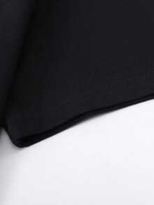 Disney Loose Fit Retro Vintage Style "MICKEY MOUSE SINCE 28" Front And Back Printed T-Shirt, Suitable For Summer And Spring, Short Sleeved Tops, Women's Clothing, Holiday Gift Party Clothing. - 黑色 - 查看 4