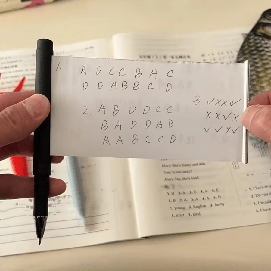 2pcs Self-Sliding Pen, Weird Creative Funny Pen, Exam Memo Pen, Student Creative Personalized Stationery - Multicolor - View 1