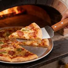 2 piezas Pala para pizza + Cortador de pizza, acero inoxidable con mango de madera, herramientas de horneado, corte y transferencia fáciles. Juego de horneado profesional: Pala para pizza de acero inoxidable + Rueda para pizza, herramientas para pizza para el hogar y comercial. Juego de pala para pizza + cortador de rueda, acero inoxidable, cubre todo el proceso de hacer pizza, sin necesidad de compras adicionales. - Multicolor - Ver 5