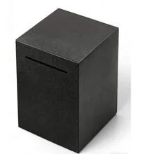 Unbreakable Stainless Steel Adult Piggy Bank, Must Break To Open, Durable Metal Coin Bank For Cash Savings - Black - View 1