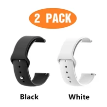 2 Packs 20MM 22MM Silicone Strap Universal Strap Smart Watch And Other Watch Straps Bracelets Universal Watch Straps 22mm 20mm Quick Release Silicone Band Soft Rubber Wristband For Hua Wei Sam SungXiao MiAmazfit Smartwatch - Multicolor - View 15