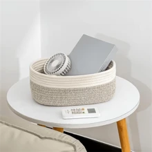 Bộ 1/3 giỏ đựng đồ thủ công đan lát kiểu Bohemian, hộp đựng đồ trên bàn làm việc thời trang, hộp đựng đồ trang trí nhà cửa dùng để đựng quần áo, mỹ phẩm, đồ dùng gia đình, sắp xếp tủ quần áo phòng ngủ, giỏ mây trang trí, giải pháp lưu trữ đa năng di động cho không gian sống hiện đại. - Xám - Xem 13