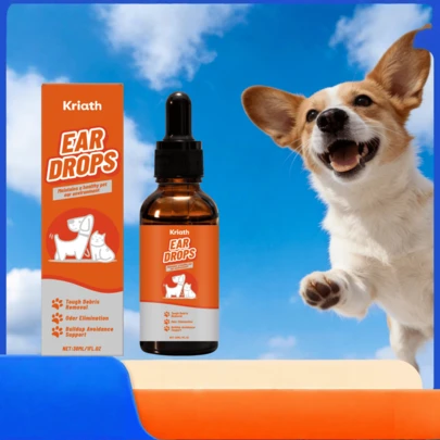 Pet Ear Care Solution, Gentle Formula Cleans Ear Canal, Maintains Ear Freshness Daily Care