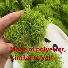 200克大包装人造苔藓 - 天然户外/草坪用途，经久耐用，不褪色，免维护，园艺装饰，适用于DIY景观美化、花盆、屋顶花园、草坪（无需浇水/易于造型） - 彩色 - 查看 2