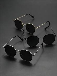 Multi-Color Men's Glasses Set, Fashionable & Versatile For Daily Wear - Multicolor - View 10