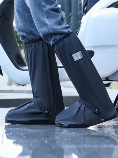 Waterproof & Non-Slip Shoe Covers - Durable, Thick PVC For Outdoor Activities, Cycling, Snow & Rain Protection