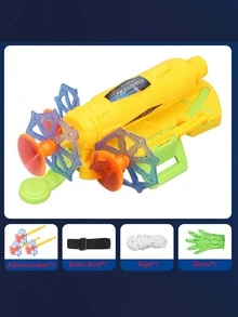 蜘蛛丝发射器软弹玩具，男女通用角色扮演道具，套装包含手套+发射器+吸盘+绳子 - 彩色 - 查看 12