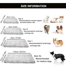 1pc Thick Aluminum Foil Insulation Pet Mat, Soft Warm Aluminum Foil Dog Bed Mat, Outer Plush Warm Layer, Inner Aluminum Foil Paper Insulation, Washable Non-Slip Insulated Cat/Dog Pad - Grey - View 6