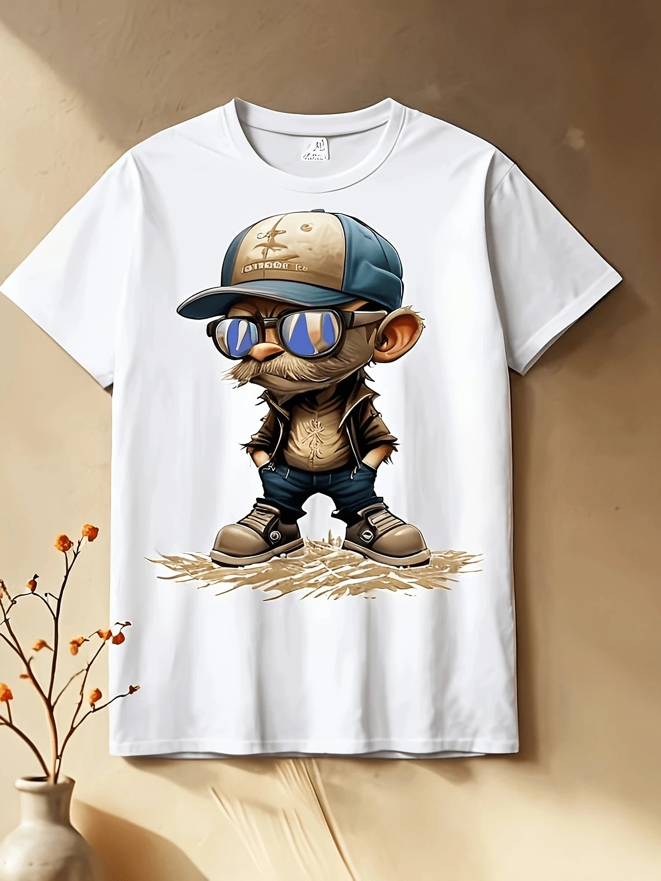 Men T-Shirts - 白色 - 查看 1