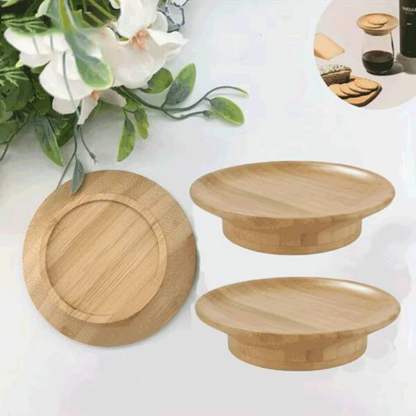 1pc Bamboo Mini Serving Tray - Wooden Wine Glass Holder Platter, Suitable For Cheese, Fruit, Appetizers - Space-Saving Party Tray For Weddings, Bars, Restaurants And Home Gatherings