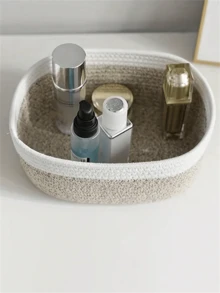 Bộ 1/3 giỏ đựng đồ thủ công đan lát kiểu Bohemian, hộp đựng đồ trên bàn làm việc thời trang, hộp đựng đồ trang trí nhà cửa dùng để đựng quần áo, mỹ phẩm, đồ dùng gia đình, sắp xếp tủ quần áo phòng ngủ, giỏ mây trang trí, giải pháp lưu trữ đa năng di động cho không gian sống hiện đại. - Xám - Xem 12