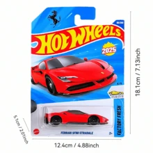 Mattel Mattel 1:64比例风火轮合金玩具车，第26E和26F批次。适合把玩或收藏展示，型号C4982，收藏级，逼真玩具车，送给男孩的绝佳礼物。 - 彩色 - 查看 12