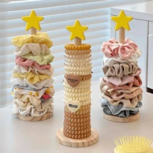 Giá đựng phụ kiện tóc hình ngôi sao cổ điển bằng tre, giá treo dây buộc tóc, giá trưng bày kẹp tóc, giá đựng trang sức dạng đứng cho băng đô, kẹp tóc và phụ kiện, hộp đựng phụ kiện tóc. - Nhiều màu - Xem 3