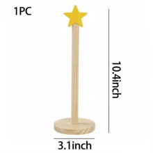 Giá đựng phụ kiện tóc hình ngôi sao cổ điển bằng tre, giá treo dây buộc tóc, giá trưng bày kẹp tóc, giá đựng trang sức dạng đứng cho băng đô, kẹp tóc và phụ kiện, hộp đựng phụ kiện tóc. - Nhiều màu - Xem 5