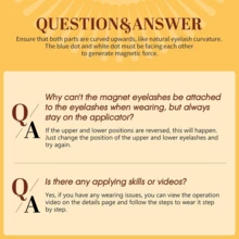 1 Set Magnetic False Eyelashes With Applicator Tool, Natural Look Reusable Magnetic Lashes, Lightweight & Natural Makeup Style - Black - View 10