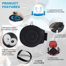 Rotating Round Car Seat Cushion, Non-Slip & Comfortable, Universal For All Seasons, Easy To Get In And Out Of The Car - Type a - View 4