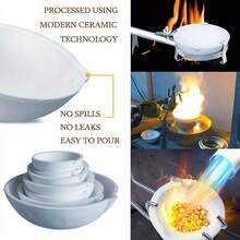 Bộ khuôn đúc kim loại - Bao gồm máng dầu than chì, tấm hàn tổ ong tròn/vuông, tô nung chảy 100g, kẹp, kìm mũi nhọn, kìm mũi thẳng, kìm mũi cong, dụng cụ gia công kim loại, dụng cụ đúc chính xác cao, khuôn, dụng cụ làm trang sức, thích hợp cho việc tự làm trang sức, vật tư đúc trang sức. - Nhiều màu - Xem 6