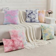 A Plush Cushion Cover Without Padding, Rose Velvet Throw Pillow Cover, Suitable For Living Room And Home Use - Blue - View 6