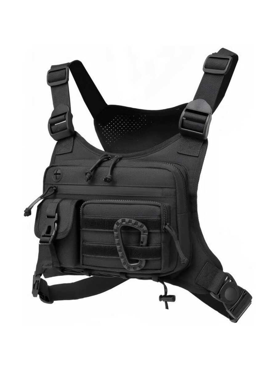 户外旅行背心包、胸包、迷彩跑步运动胸包（男士款）