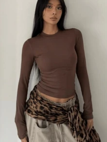 Leopard Print Waist Belt, Jazz Dance Hip Scarf, Versatile Vintage Accessory For Dancing - Multicolor - View 4