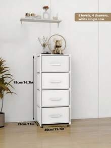 1件装简易储物柜，带多层抽屉，卧室内衣收纳柜，家用组装式储物架，落地式组装储物架 - 彩色 - 查看 15