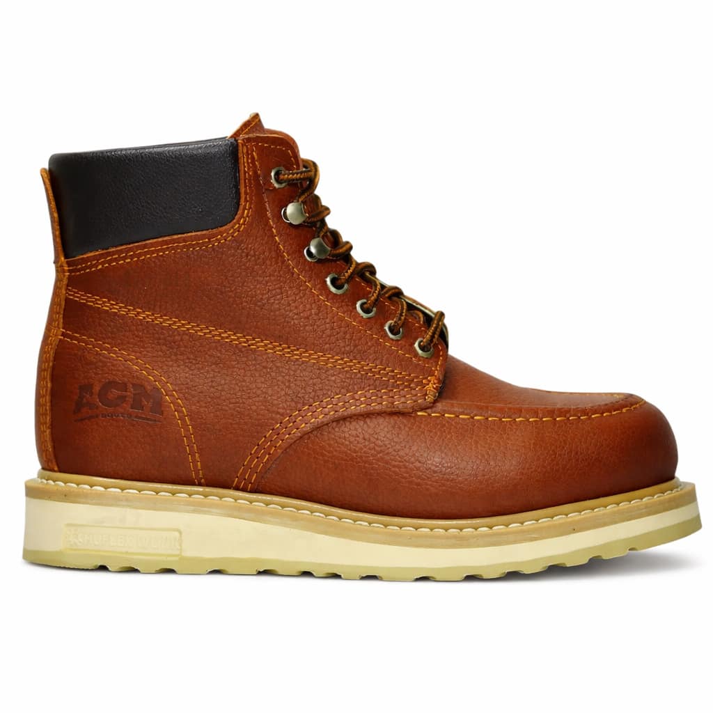 Botas Moc Toe, Chopper Estilo Clásico, Durables, Comodas - Marrón - Ver 1