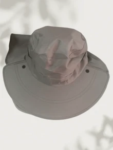 1pc Men's Summer Sun Hat, Outdoor Fishing UV Protection Face Mask - Bucket Hat - View 7