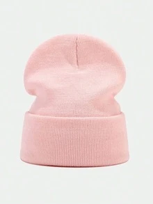 [Customized] Unisex Personalized Cap, Name Or Logo, Knitted Beanie With Rolled Edge, Suitable For Daily Wear, Father's Day And Mother's Day Gift - Custom Text - View 23