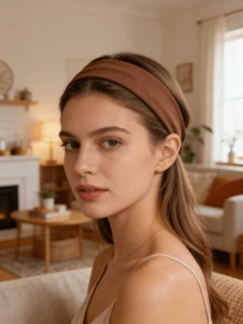 6pcs Solid Color Elastic Headbands, Suitable For Sports And Casual Use Summer Hair Accessories Beach Claw Clips Vacay Hair Clips - Multicolor - View 9