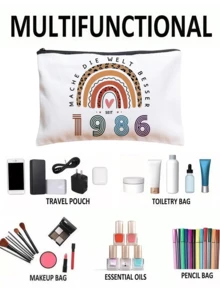 40th Birthday Gifts For Women, 40th Birthday Gifts Makeup Bag, 40th Birthday Funny Gift Cosmetic Bags, 40th Birthday Gift Ideas Makeup Bag(Only Bag) - Multicolor - View 12