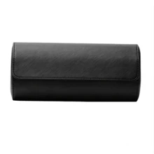 A Three-Dial Watch Storage Box Featuring Removable Padding, A Soft Velvet Interior Lining, A Secure Snap-Closure Mechanism, A Portable Watch Organizer, And A Storage Bag Suitable For Business Travel. An Excellent Gift For Father's Day. - Multicolor - View 8
