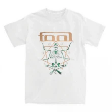 Enima Outil-Rock-Band-T-Shirts pour hommes et femmes, streetwear vintage, coton, manches courtes, drôle, Harajuku, cool, unisexe - Blanc - Voir 1