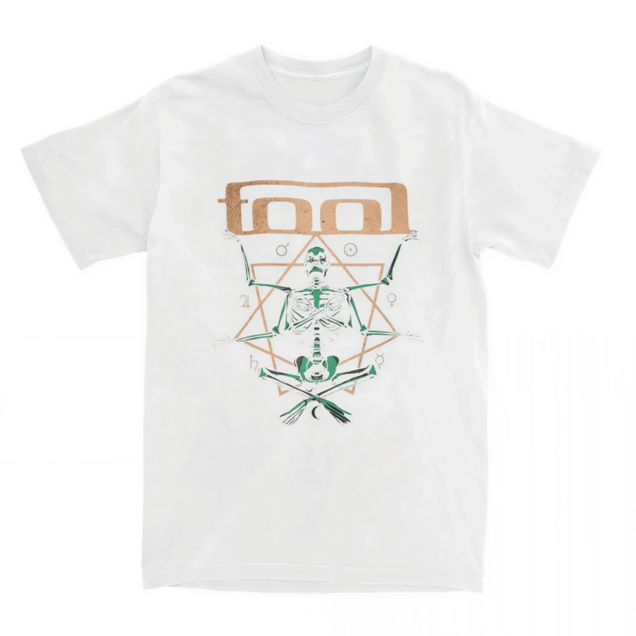 Enima Outil-Rock-Band-T-Shirts pour hommes et femmes, streetwear vintage, coton, manches courtes, drôle, Harajuku, cool, unisexe - Blanc - Voir 1