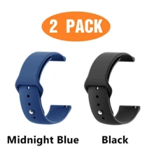 2 Packs 20MM 22MM Silicone Strap Universal Strap Smart Watch And Other Watch Straps Bracelets Universal Watch Straps 22mm 20mm Quick Release Silicone Band Soft Rubber Wristband For Hua Wei Sam SungXiao MiAmazfit Smartwatch - Multicolor - View 20