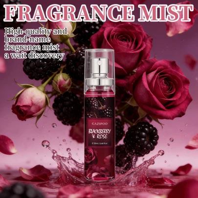 20毫升黑莓玫瑰香氛喷雾，女士适用，融合了黑莓、黑醋栗、玫瑰和雪松的香调，小巧瓶身方便携带，持久浪漫的香气，适合工作、学习、约会、用餐等场合，也是一份绝佳的礼物。