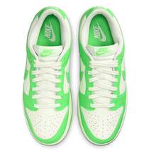 Nike New Dunk Low SE, High-Quality Grip, Durable Outdoor Women's Skateboarding Shoes, HV0842-133 - White Green - View 3
