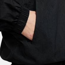 Nike Logo印花防風休閒寬鬆連帽外套 女款 黑色 - 黑色 - 查看 6