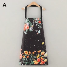 1pc New Butterfly & Floral Waterproof & Oil-Proof Apron, Fashionable Minimalist Design Suitable For Cooking, Kitchen, Cafe, Unisex - Apron - View 12