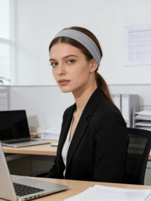 6pcs Solid Color Elastic Headbands, Suitable For Sports And Casual Use Summer Hair Accessories Beach Claw Clips Vacay Hair Clips - Multicolor - View 7