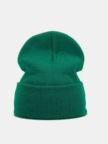 [Customized] Unisex Personalized Cap, Name Or Logo, Knitted Beanie With Rolled Edge, Suitable For Daily Wear, Father's Day And Mother's Day Gift - Custom Text - View 21