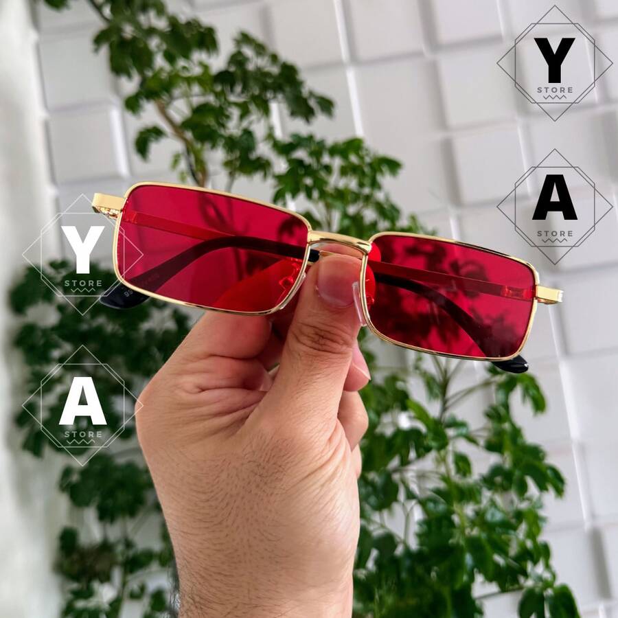 Men Fashion Glasses - Đỏ - Xem 1