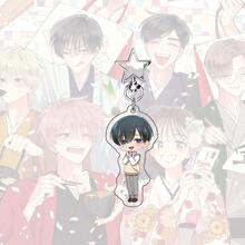 塔蒙亚克力钥匙扣，“塔蒙君现在在哪里？”动漫钥匙扣挂件，塔蒙和宴会角色，漫画包包配饰，礼物 - 彩色 - 查看 13