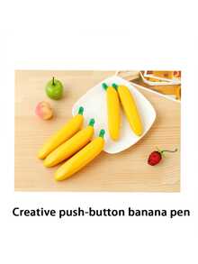 1支创意文具香蕉造型圆珠笔，学生奖品水果香蕉笔，学习减压笔 - 彩色 - 查看 9