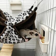 Sugar Glider Sleeping Nest, Hanging Small Pet Sleeping Bag, Hamster Hammock, Chinchilla Sleeping Nest, Guinea Pig Hiding Nest - polka dots - View 13