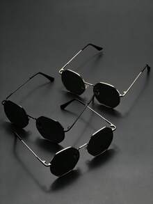 Multi-Color Men's Glasses Set, Fashionable & Versatile For Daily Wear - Multicolor - View 5